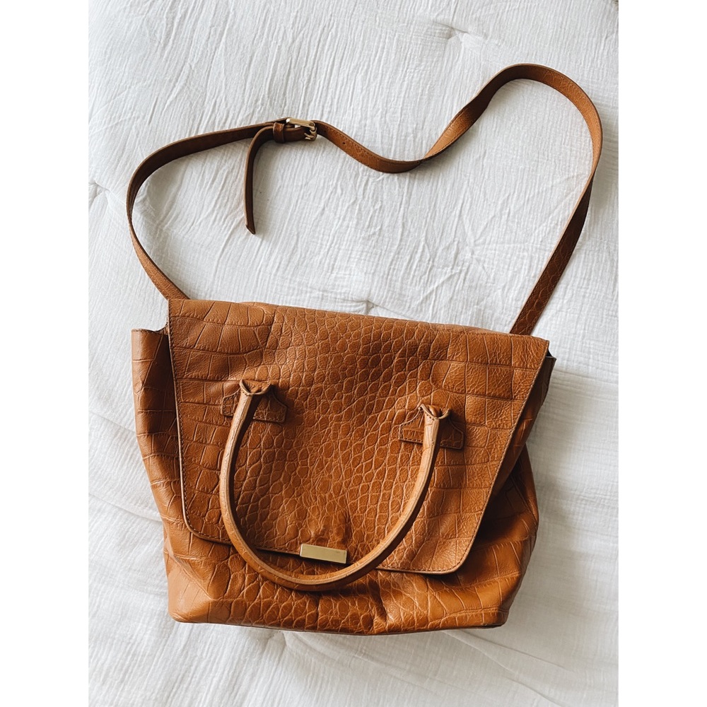 Leather cross body bag